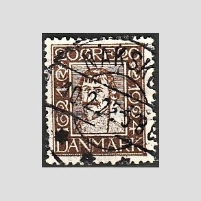 FRIM�RKER DANMARK | 1924 - AFA 141 - Postjubil�um 20 �re brun - Lux Stemplet