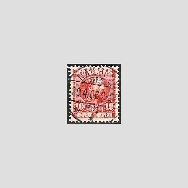 FRIMRKER DANMARK | 1904-05 - AFA 47 - Chr. IX 10 re rd - Lux Stemplet "NAKSKOV"