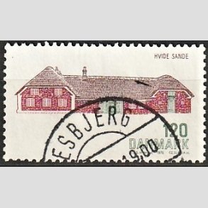 FRIM�RKER DANMARK | 1972 - AFA 541 - Dansk bygningskunst - 120 �re gr�n/brun/brunr�d - Pragt Stemplet Esbjerg