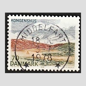 FRIM�RKER DANMARK | 1978 - AFA 660 - Midtjylland - 70 �re flerfarvet - Pragt Stemplet
