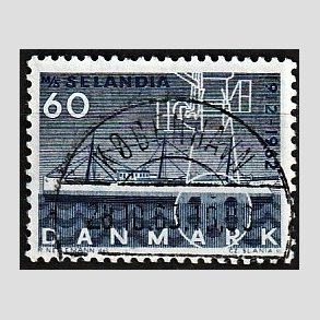 FRIM�RKER DANMARK | 1962 - AFA 409 - Selandia - 60 �re bl� - Pragt Stemplet