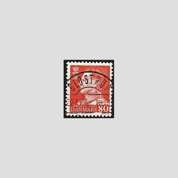 FRIMRKER DANMARK | 1961-62 - AFA 400 - Fr. IX 80 re orangegul - Pragt Stemplet Glostrup