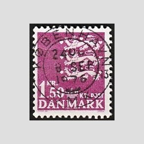 FRIMRKER DANMARK | 1962 - AFA 405 - Rigsvben 1,50 Kr. rdlilla - Pragt Stemplet