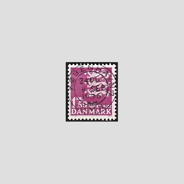 FRIMRKER DANMARK | 1962 - AFA 405 - Rigsvben 1,50 Kr. rdlilla - Pragt Stemplet