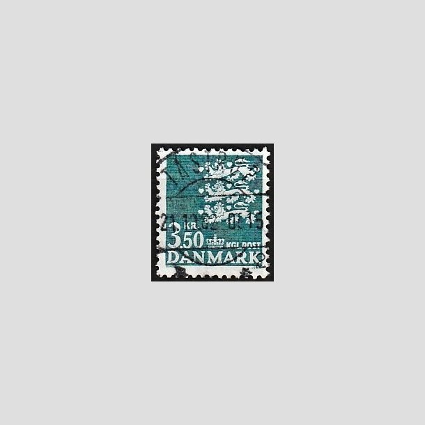 FRIMRKER DANMARK | 1982 - AFA 758 - Rigsvben 3,50 Kr. grnbl - Lux Stemplet