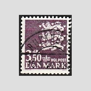 FRIMRKER DANMARK | 1972 - AFA 529 - Rigsvben 3,50 Kr. violet - Pragt Stemplet