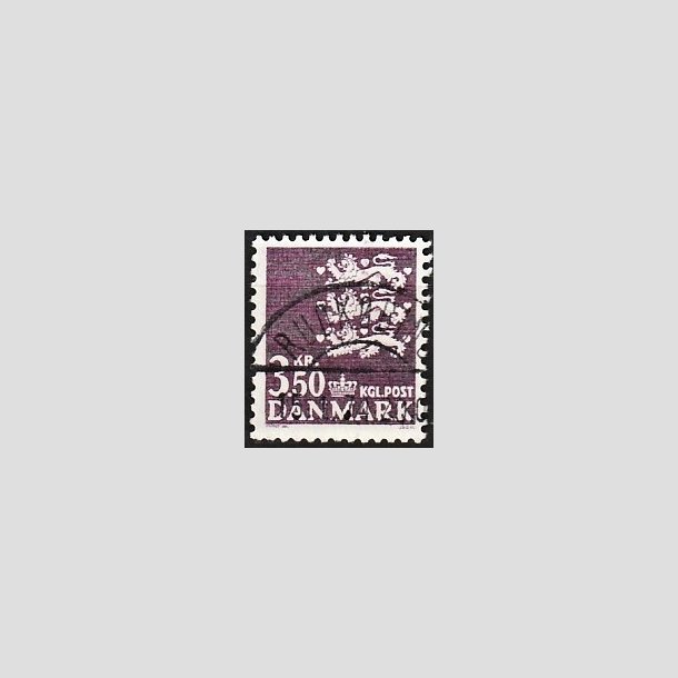 FRIMRKER DANMARK | 1972 - AFA 529 - Rigsvben 3,50 Kr. violet - Pragt Stemplet