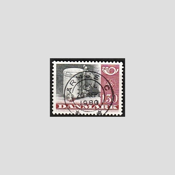 FRIMRKER DANMARK | 1980 - AFA 704 - Fllesnordisk udgave - 1.30 Kr.rd/sort - Pragt Stemplet