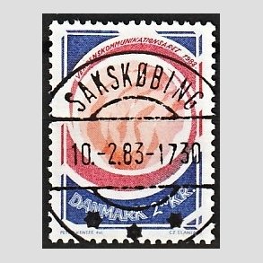 FRIM�RKER DANMARK | 1983 - AFA 765 - Kommunikations�ret - 2,00 Kr. flerfarvet - Pragt Stemplet