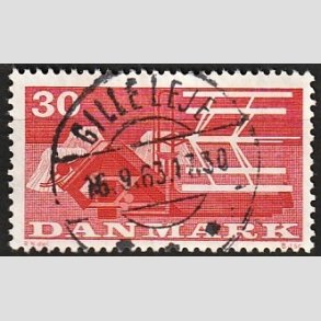 FRIM�RKER DANMARK | 1960 - AFA 382 - Landbrugsmotiver - 30 �re r�d - Pragt Stemplet Gilleleje