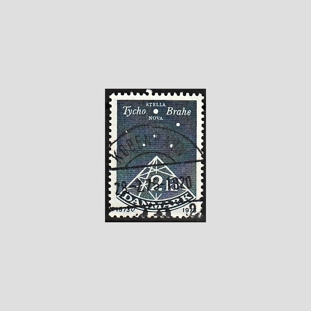 FRIMRKER DANMARK | 1973 - AFA 551 - De Stella Nova - 2 Kr. bl - Pragt Stemplet
