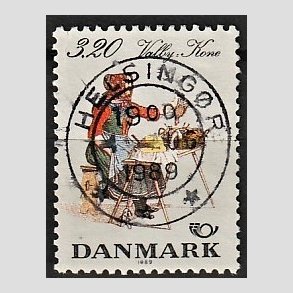 FRIM�RKER DANMARK | 1989 - AFA 936 - Folkedragter - 3,20 Kr. flerfarvet - Pragt Stemplet Helsing�r