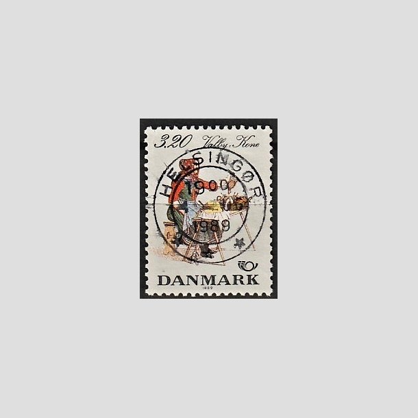 FRIMRKER DANMARK | 1989 - AFA 936 - Folkedragter - 3,20 Kr. flerfarvet - Pragt Stemplet Helsingr