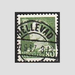 FRIMRKER DANMARK | 1967 - AFA 462F - Fr. IX 80 re grn - Lux Stemplet Hellevad