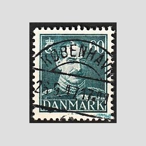 FRIMRKER DANMARK | 1944 - AFA 284 - Chr. X 60 re blgrn - Lux Stemplet