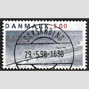 FRIM�RKER DANMARK | 1998 - AFA 1174 - Storeb�ltsforbindelsen - 5,00 Kr. Vestbroen - Pragt Stemplet