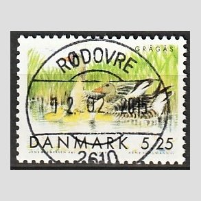 FRIM�RKER DANMARK | 1999 - AFA 1223 - Danske tr�kfugle - 5,25 Kr. gr�g�s - Pragt Stemplet
