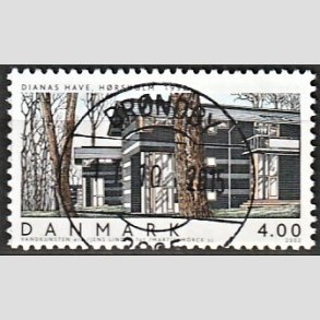 FRIMRKER DANMARK | 2002 - AFA 1332 - Danske boliger I. - 4,00 Kr. Dianas Have - Pragt Stemplet