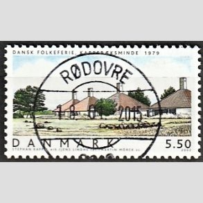 FRIMRKER DANMARK | 2002 - AFA 1334 - Danske boliger I. - 5,50 Kr. Dansk Folkeferie - Pragt Stemplet