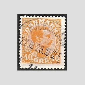 FRIMRKER DANMARK | 1925-26 - AFA 150 - Chr. X 40 re orange - Lux Stemplet 