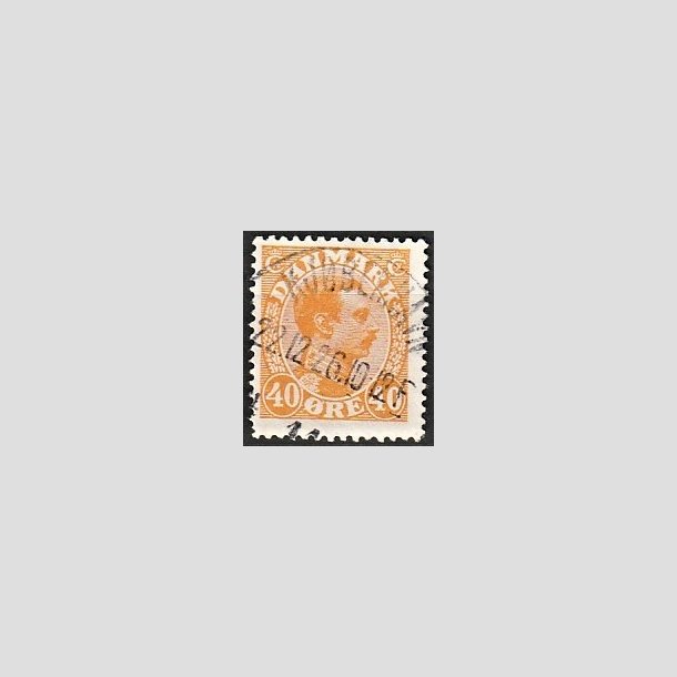 FRIMRKER DANMARK | 1925-26 - AFA 150 - Chr. X 40 re orange - Lux Stemplet "KJBENHAVN"