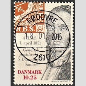 FRIMRKER DANMARK | 2001 - AFA 1279 - Frimrket 150 r - 10,25 Kr. flerfarvet - Lux Stemplet