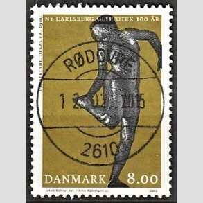 FRIM�RKER DANMARK | 2006 - AFA 1476 - Glyplotek 100 �r. - 8,00 Kr. Danserinde - Pragt Stemplet R�dovre