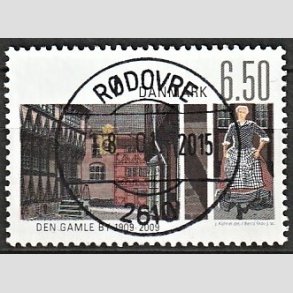 FRIMRKER DANMARK | 2009 - AFA 1564 - Den Gamle By - 6,50 Kr. flerfarvet - Pragt Stemplet