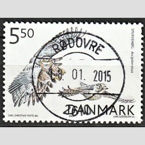 FRIM�RKER DANMARK | 2004 - AFA 1410 - Rovfugle i Danmark - 5,50 Kr. Spurveh�g - Pragt Stemplet