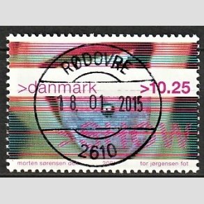 FRIMRKER DANMARK | 2001 - AFA 1290 - Show - 10,25 Kr. piercing - Pragt Stemplet Rdovre