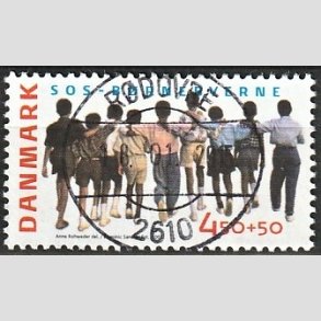 FRIMRKER DANMARK | 2005 - AFA 1416 - SOS-Brnebyerne - 4,50 + 0,50 Kr. flerfarvet - Pragt Stemplet