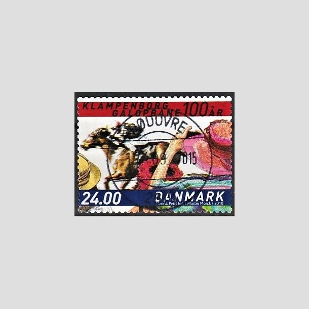 FRIMRKER DANMARK | 2010 - AFA 1627E - Klampenborg Galopbane 100 r. - 24,00 Kr. flerfarvet - Pragt Stemplet