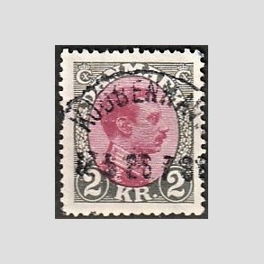 FRIMRKER DANMARK | 1925-26 - AFA 151 - Chr. X 2 Kr. gr/rdlilla - Lux Stemplet 