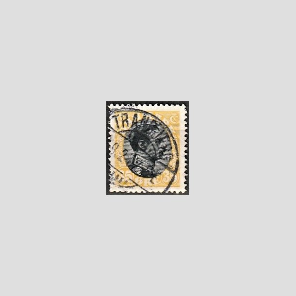 FRIMRKER DANMARK | 1918-20 - AFA 104 - Chr. X 35 re gul/sort - Lux Stemplet "TRANBJERG"