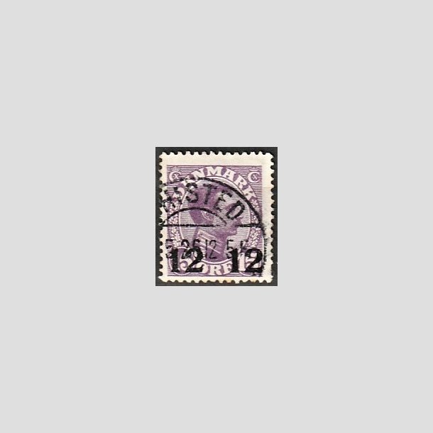FRIMRKER DANMARK | 1926 - AFA 159 - 12 12/15 re violet Chr. X provisorier - Lux Stemplet Thisted