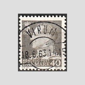 FRIMRKER DANMARK | 1961-62 - AFA 396 - Fr. IX 40 re gr - Pragt Stemplet