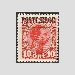 FRIMRKER DANMARK | 1919-20 - AFA 1 - 10 re rd Postfrge - Ubrugt