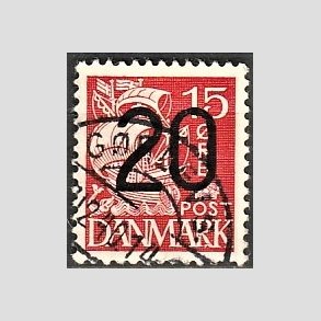 FRIMRKER DANMARK | 1940 - AFA 264 - 20/15 re rd Provisorier - Lux Stemplet