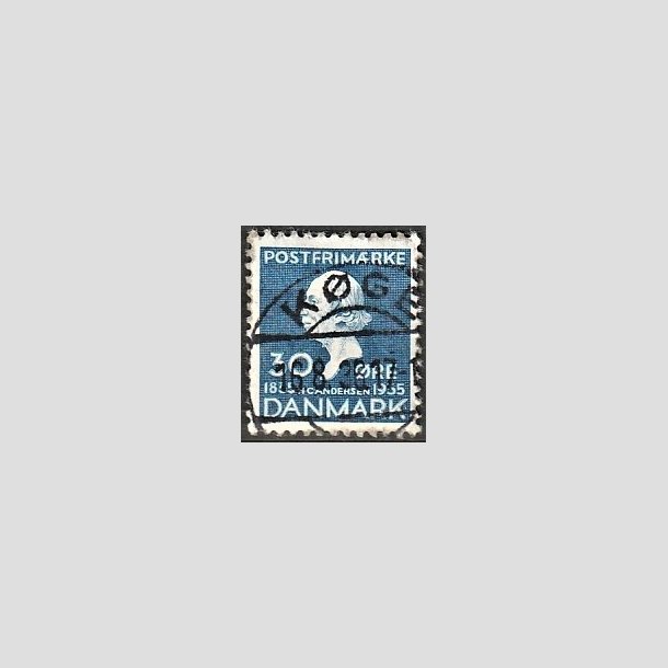 FRIMRKER DANMARK | 1935 - AFA 228 - H. C. Andersen 30 re bl - Lux Stemplet "KGE"