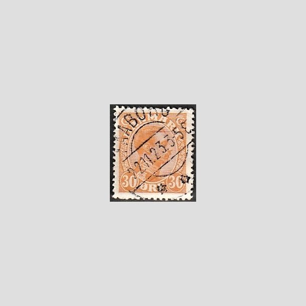 FRIMRKER DANMARK | 1921-22 - AFA 127 - Chr. X 30 re orange - Lux Stemplet "AALBORG"