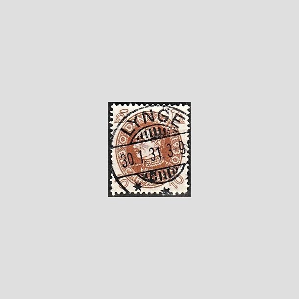 FRIMRKER DANMARK | 1930 - AFA 189 - Chr. X 60 r 10 re brun - Lux Stemplet