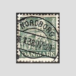 FRIM�RKER DANMARK | 1936 - AFA 229 - Reformationen 5 �re gr�n - Lux Stemplet Nordborg