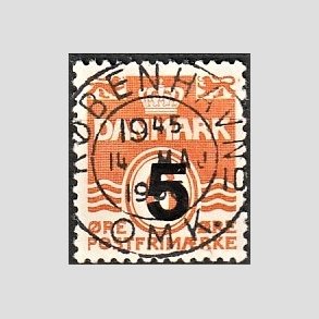 FRIMRKER DANMARK | 1955-56 - AFA 361 - 5/ 6 re orangerd Provisorier - Lux Stemplet 