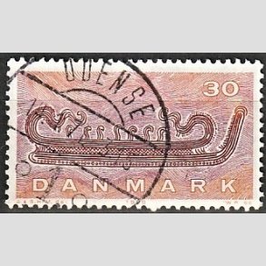 FRIM�RKER DANMARK | 1970 - AFA 503 - Dansk skibsfart - 30 �re lysbrun/r�dbrun - Lux Stemplet