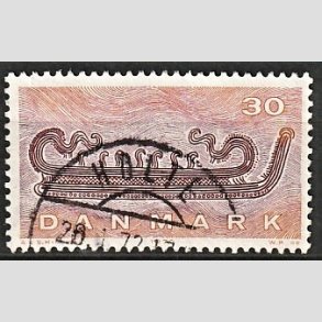 FRIM�RKER DANMARK | 1970 - AFA 503 - Dansk skibsfart - 30 �re lysbrun/r�dbrun - Lux Stemplet