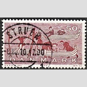 FRIM�RKER DANMARK | 1970 - AFA 504 - Dansk skibsfart - 50 �re brunlilla/r�d - Lux Stemplet