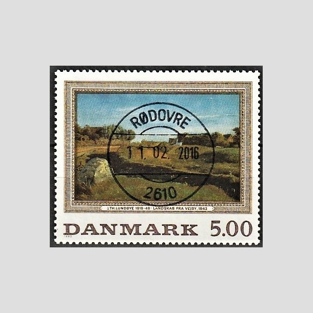 FRIMRKER DANMARK | 1992 - AFA 1032 - Maleriserie 5. - 5,00 Kr. J. Th. Lundbye - Pragt Stemplet