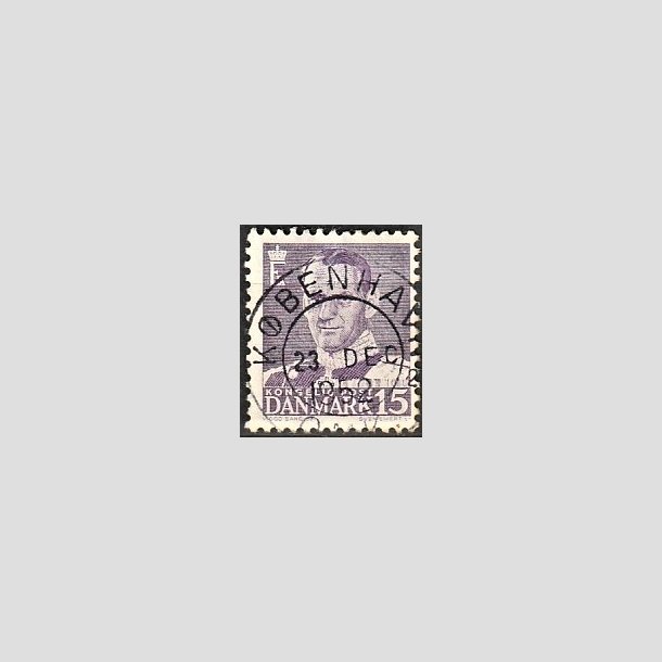 FRIMRKER DANMARK | 1950 - AFA 319a - Fr. IX 15 re lysviolet - Lux Stemplet