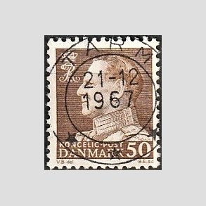 FRIMRKER DANMARK | 1967 - AFA 460 - Fr. IX 50 re brun - Lux Stemplet