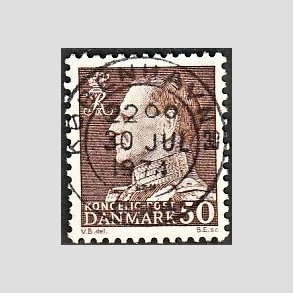 FRIMRKER DANMARK | 1967 - AFA 460 - Fr. IX 50 re brun - Lux Stemplet